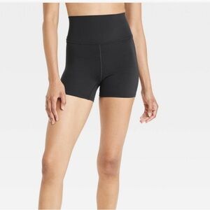 Women's Black High-Waisted Shorts